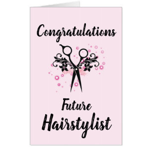 Congratulations Hairstylist Card
