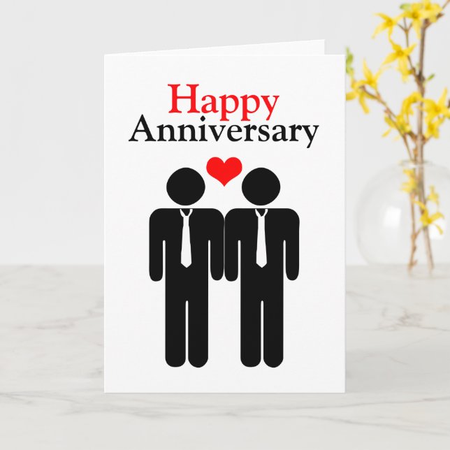 Carte D'Anniversaire Lgbt En Papier Gay Pour Mari Et Femme Happy