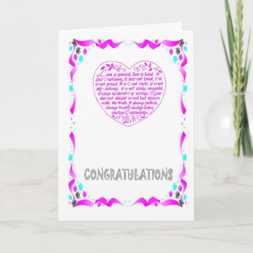 Congratulations  Heart Card