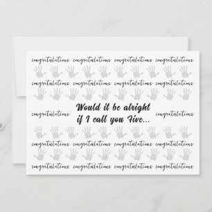 Congratulations High Five Honor Any Accomplishment Holiday Card