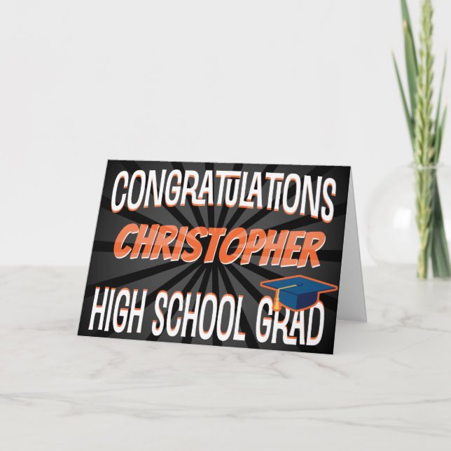 Congratulations High School Graduation Card (Front)