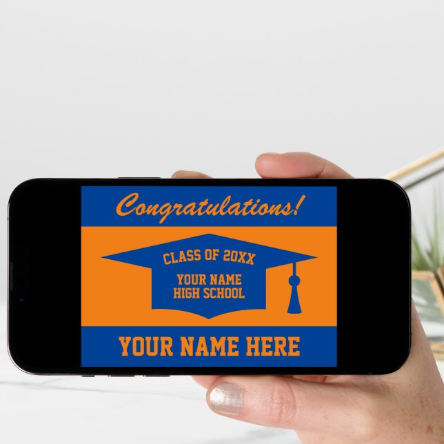 Congratulations High School graduation Class 2025 Card (Front Digital)