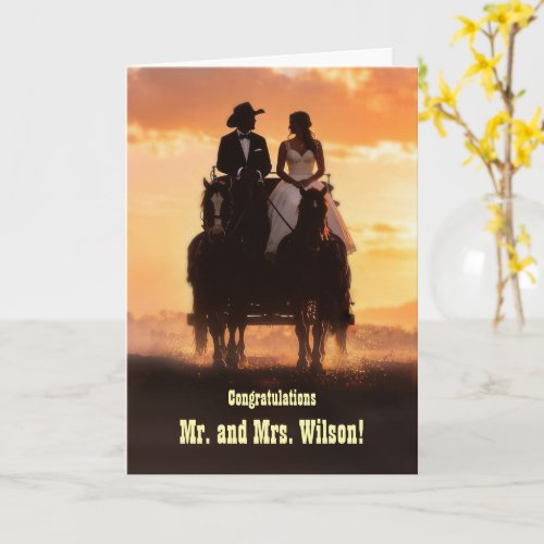 Congratulations Hitched Wedding Cute Humorous  Card