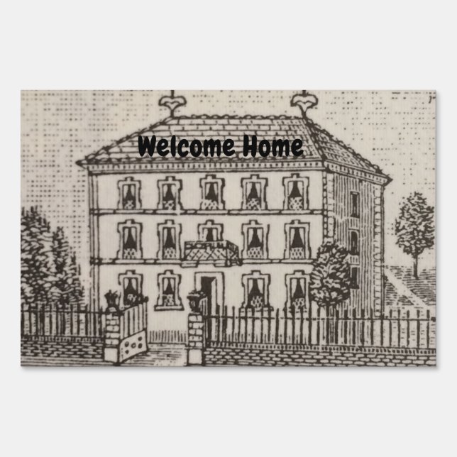Congratulations Home Buyer Welcome Home Realtor Sign (Front)