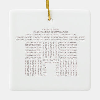 Congratulations House Ornament