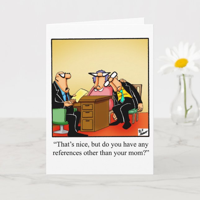 Congratulations Humor New Job Greeting Card | Zazzle