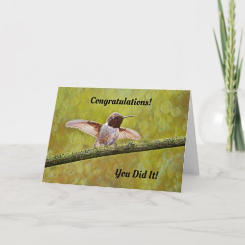 Congratulations Job Graduation Any Success Card