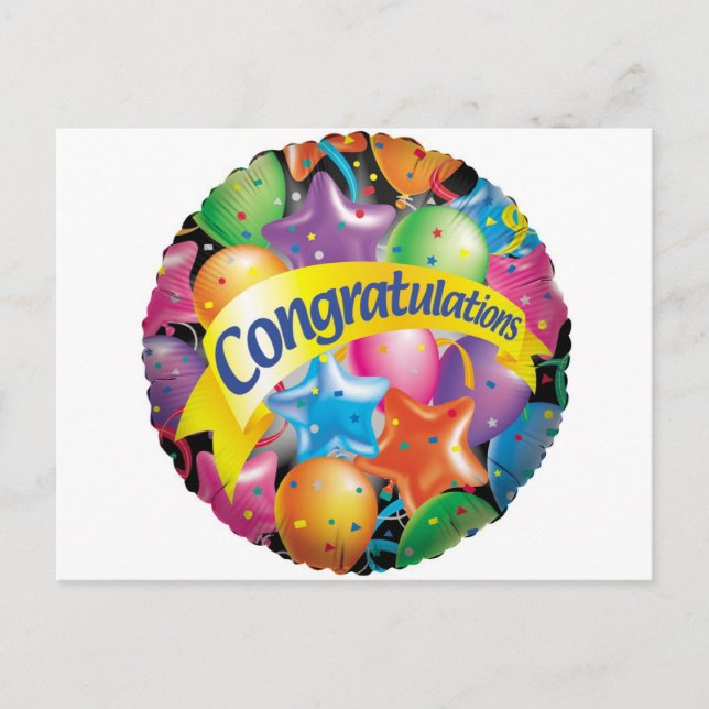 Congratulations.jpg Postcard (Front)