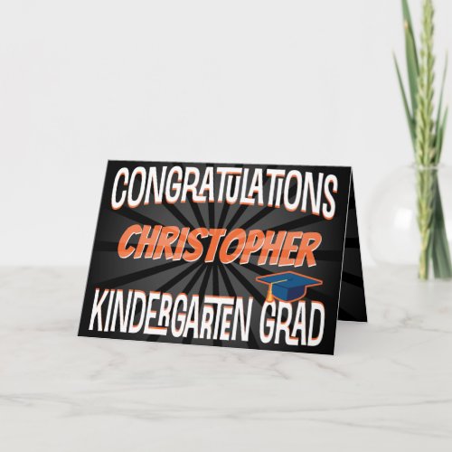 Congratulations Kindergarten Graduation Card