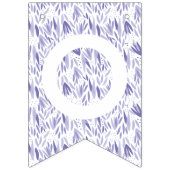 Congratulations Lavender Leaves Pattern Bunting Flags (Second Flag)