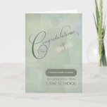 Congratulations Law School Graduate Custom Name Card at Zazzle
