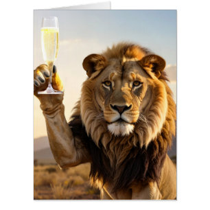 Congratulations Lion Card