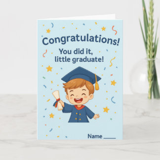 Congratulations Little Graduate – Kids Graduation  Letterpress Thank You Card