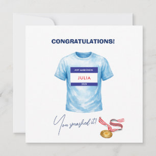 Congratulations Marathon Runner Card