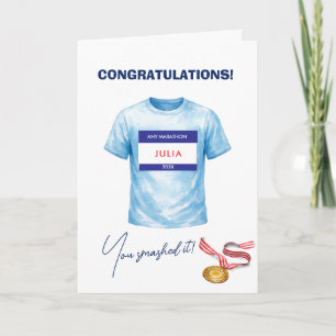 Congratulations Marathon Runner Card