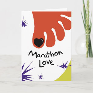 Congratulations Marathoner Card - Black Toenail