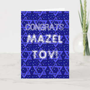 Congratulations Mazel Tov on your Bar Mitzvah Card