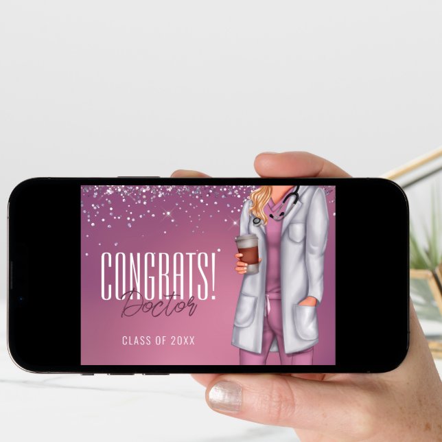 Congratulations Medical Doctor Graduation Card (Front Digital)