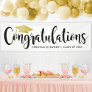 Congratulations Modern Gold Custom 2024 Graduation Banner