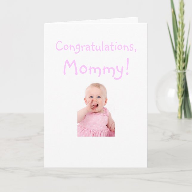 Congratulations Mom From New Baby Card (Front)