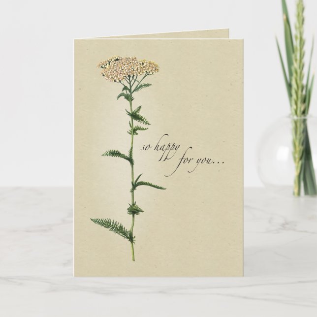 Congratulations, Natural Wildflower,  Religious Card (Front)