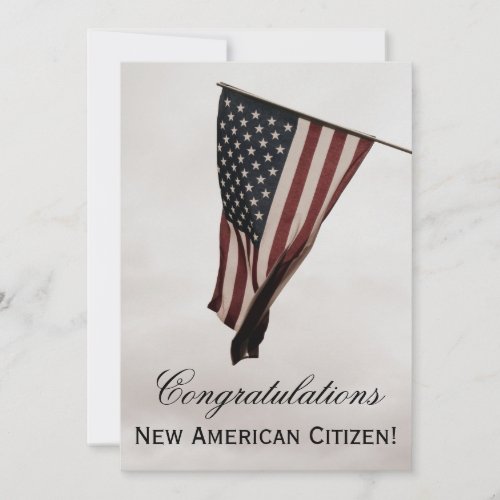 Congratulations New American Citizen!-Celebration Invites