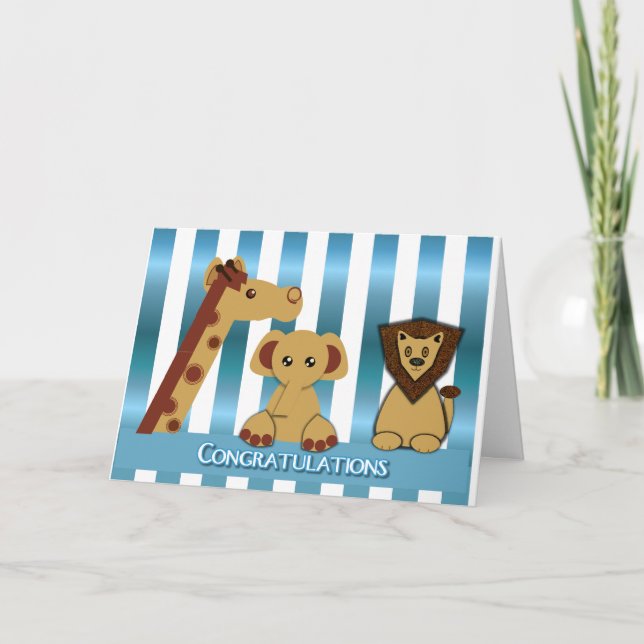 Congratulations, New Baby Boy Card (Front)