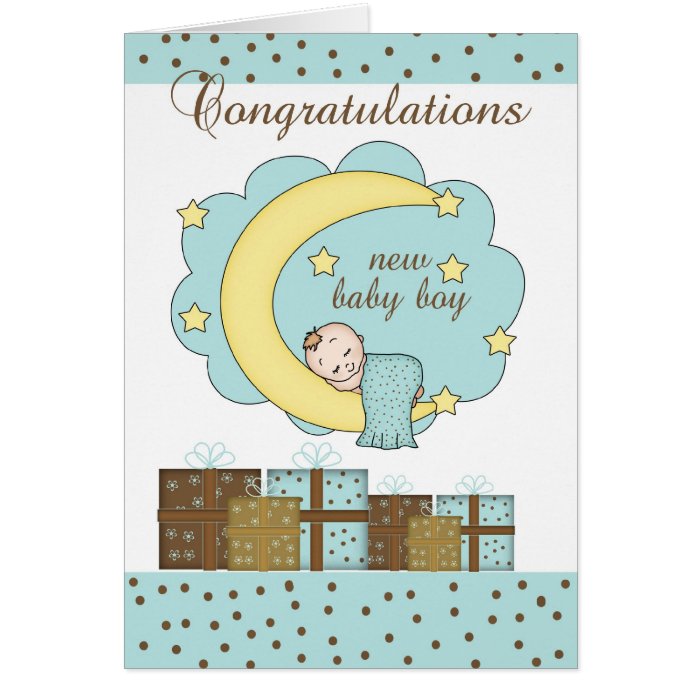Cards and Congratulations Newborn Baby Boy Greeting Card Templates