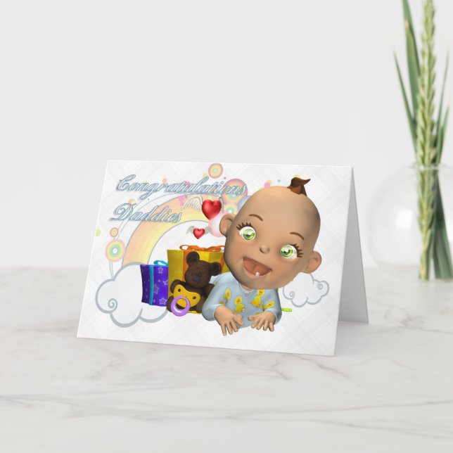 Congratulations new baby gay/lesbian card (Front)