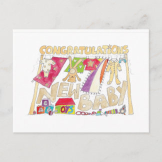 Congratulations - New Baby. Postcard