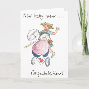 Congratulations- New Baby Sister! Card