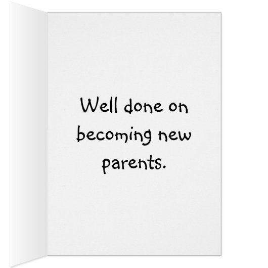 Congratulations New Baby Smiling Cartoon Caricatu (Inside (Right))