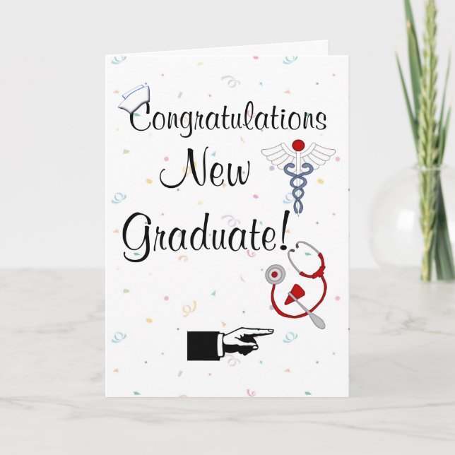 Congratulations New Graduate-Nurse Humor Card (Front)