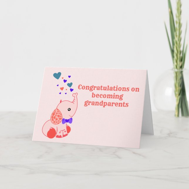 Congratulations New Grandparents Card (Front)