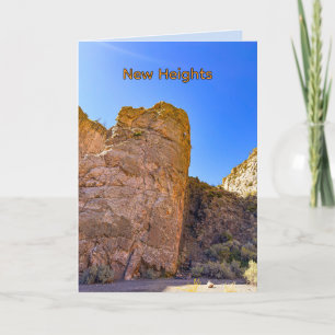 CONGRATULATIONS NEW HEIGHTS birthday, grad, retire Thank You Card