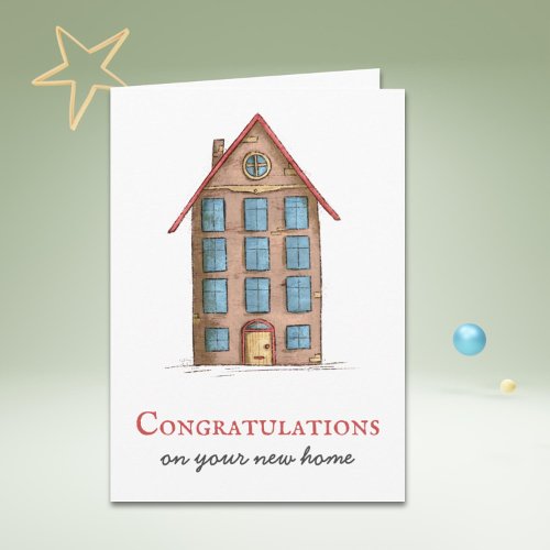 Congratulations New Home Apartment Card