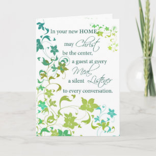 Congratulations New Home, Christ Center, Religious Card