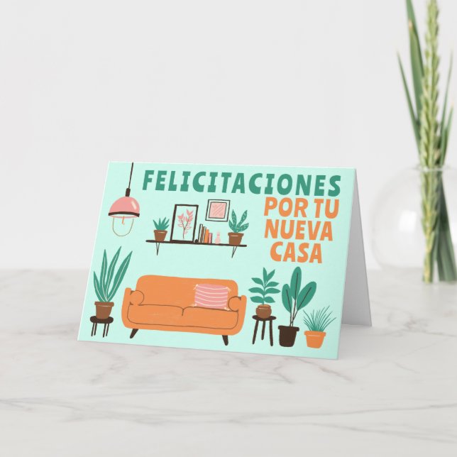 Congratulations New Home FELICITACIONES NUEVA CASA Card (Front)