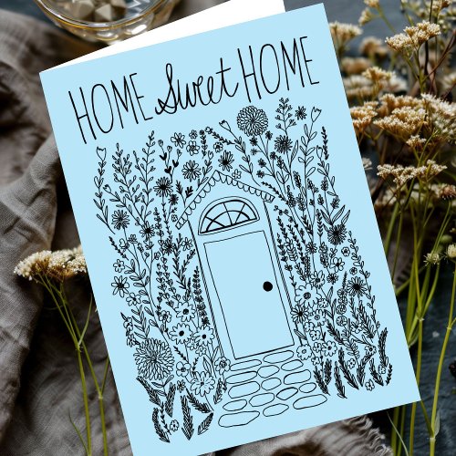 Congratulations New Home Garden Door Custom Card