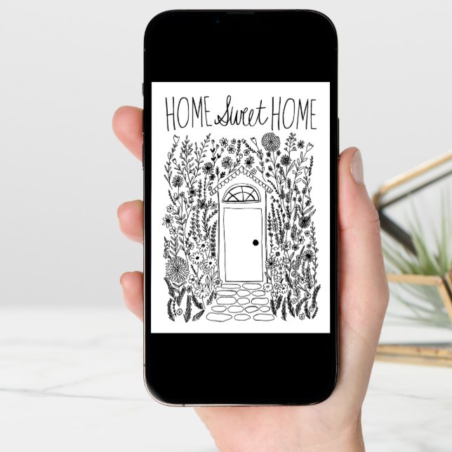 Congratulations New Home Garden Door Custom Card (Front Digital)