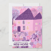 Congratulations New Home Garden Watercolor Cute