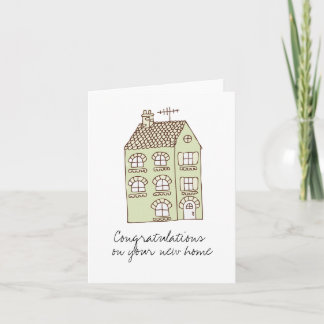 congratulations New Home Note Card