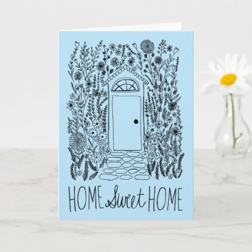 Congratulations New Home Sweet Garden Door Custom Card