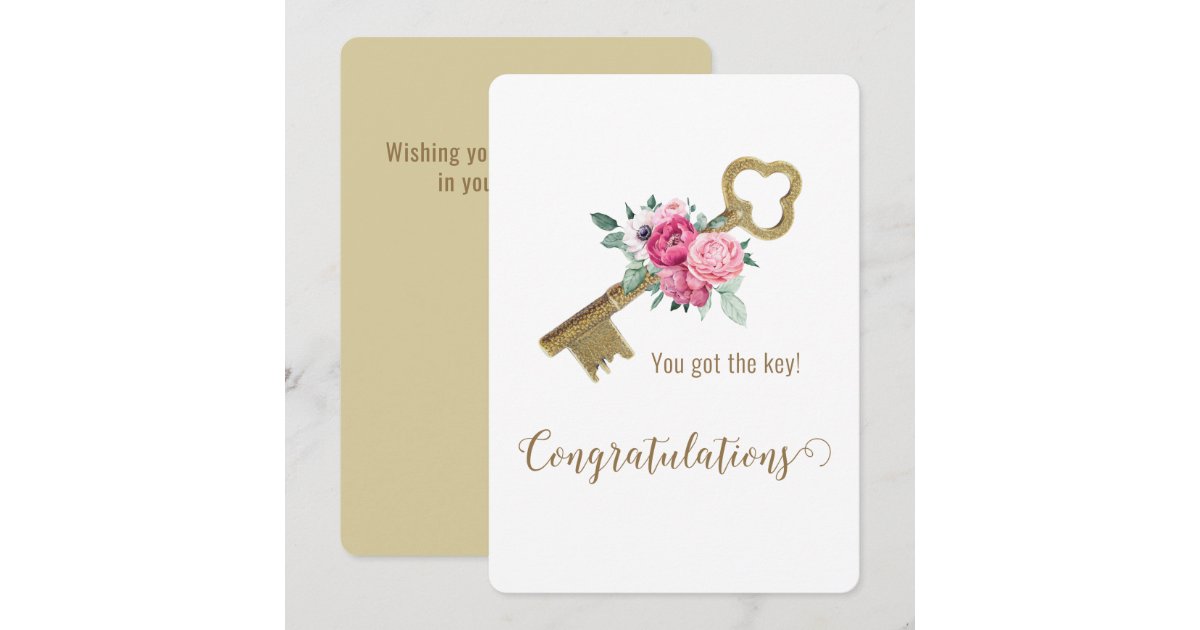 Congratulations New Home Trendy Real Estate Agent Card | Zazzle