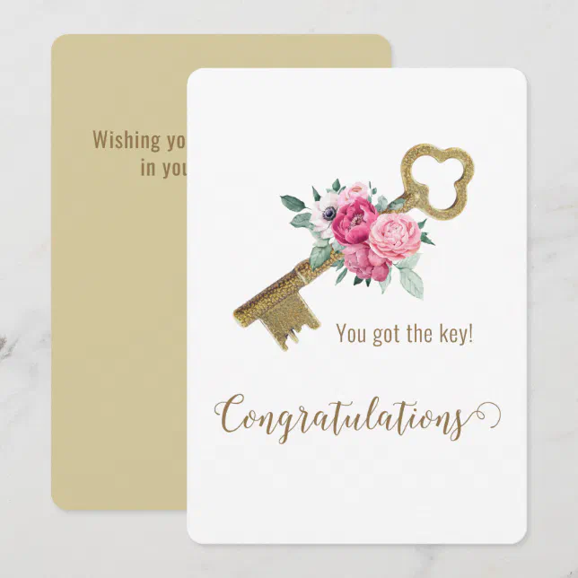Congratulations New Home Trendy Real Estate Agent Card | Zazzle