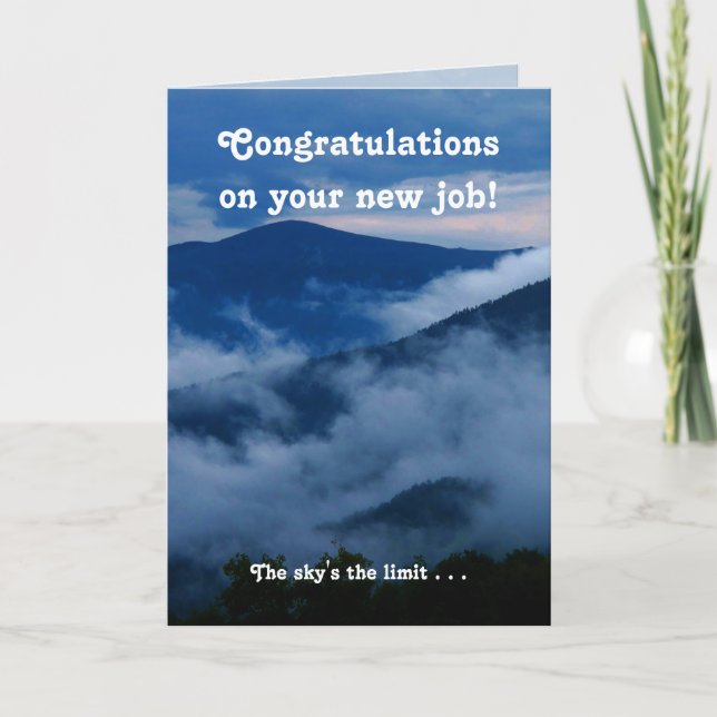 Congratulations New Job Motivational Card (Front)