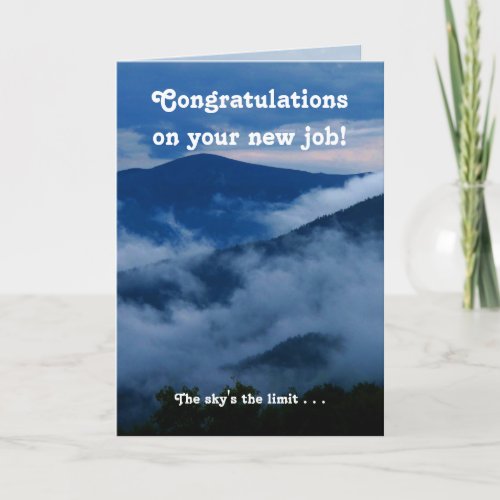 Congratulations New Job Motivational Card