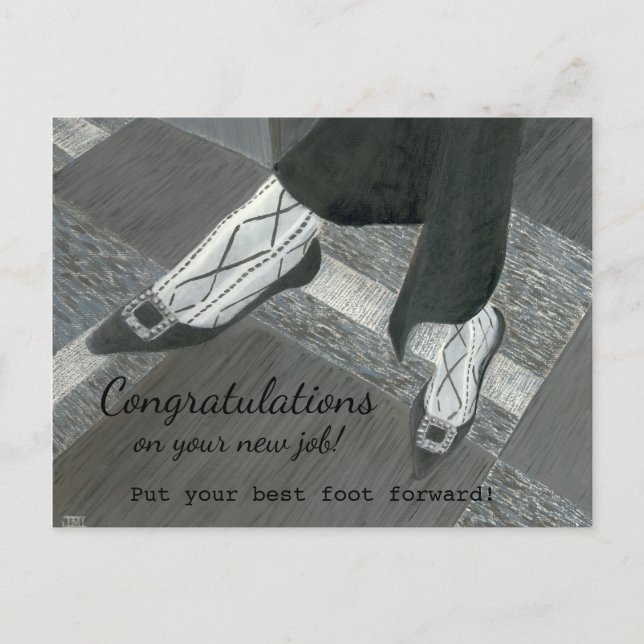 Congratulations New Job Postcard (Front)