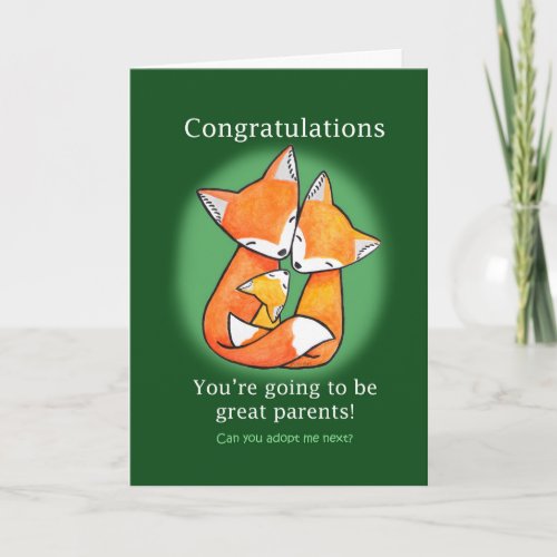 Congratulations New Parents Funny Congrats baby  Card