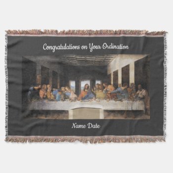 Congratulations Newly Ordained Ordainment Gift Throw Blanket